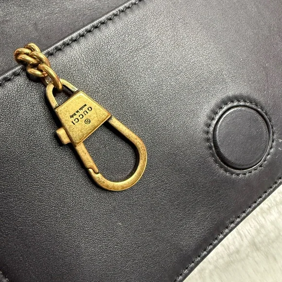 Black GG Chain Wallet - Picture 5 of 15